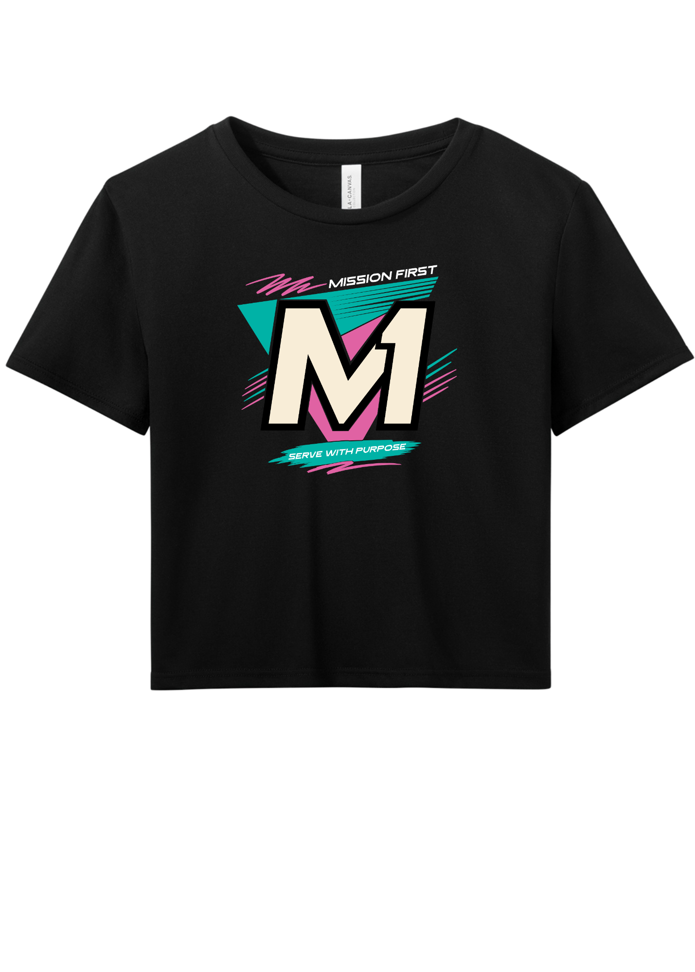 M1 Retro Shield Women's Crop Tee