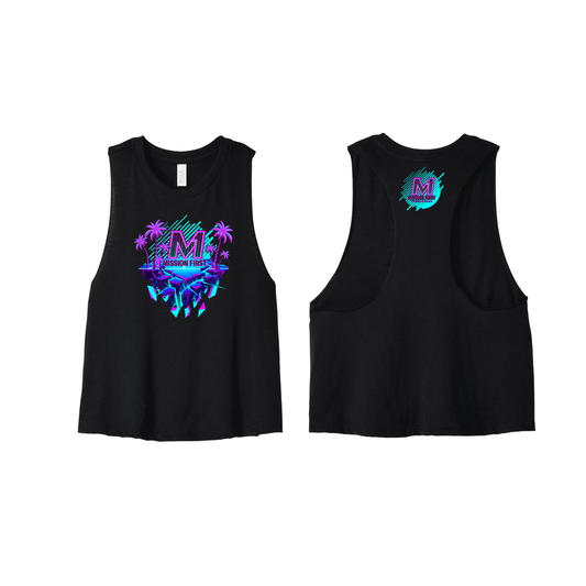M1 Retro Ladies Racerback Crop Tank