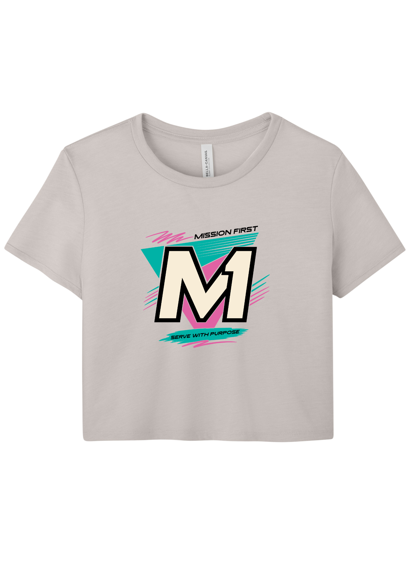M1 Retro Shield Women's Crop Tee