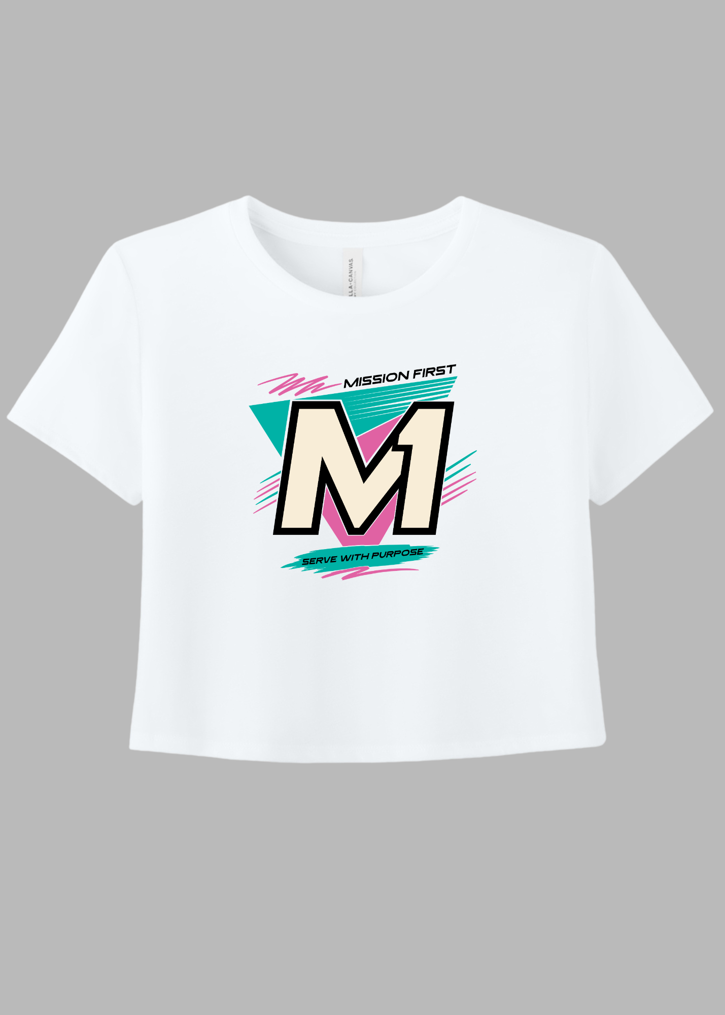 M1 Retro Shield Women's Crop Tee