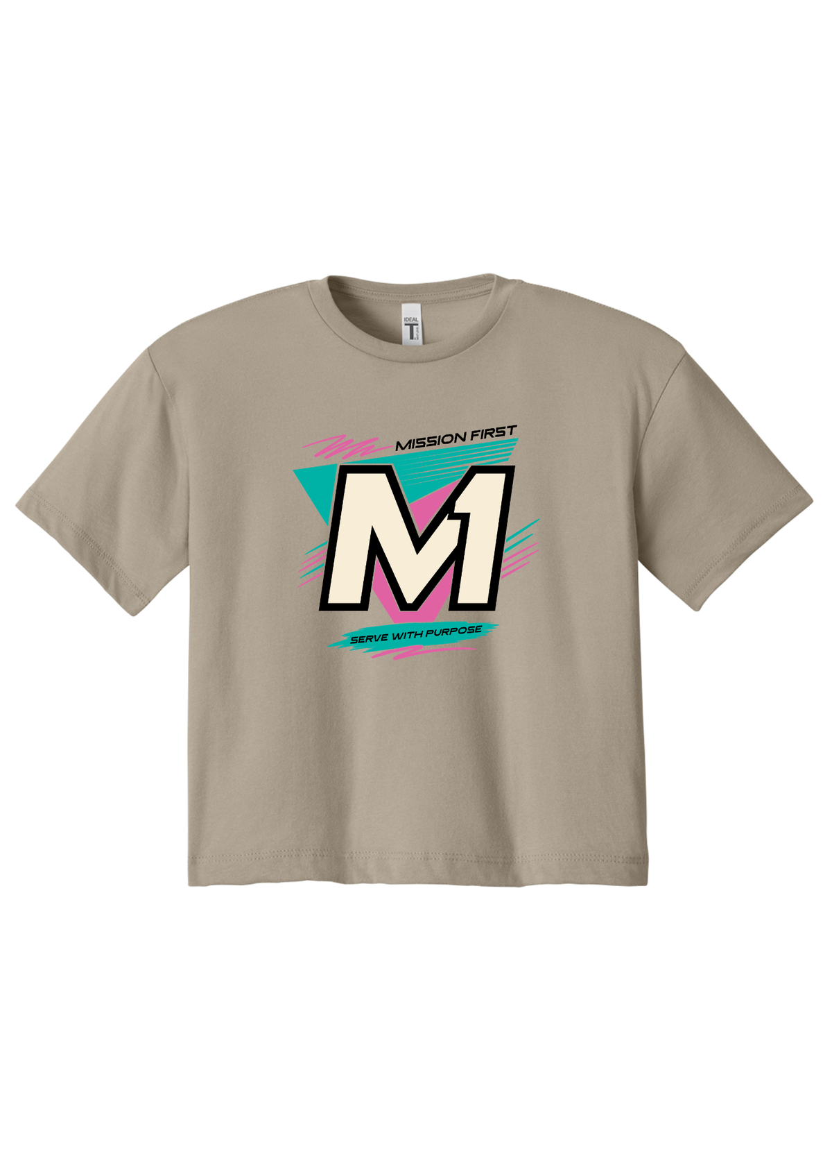 M1 Retro Shield Women's Crop Tee